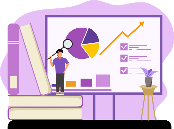 Business data analysis  Illustration