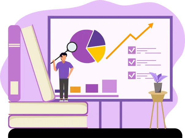 Business data analysis  Illustration