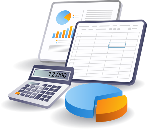 Business data analysis  Illustration