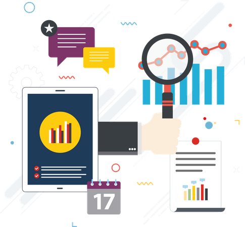 Business data analysis  Illustration