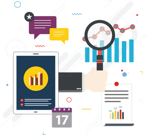 Business data analysis  Illustration