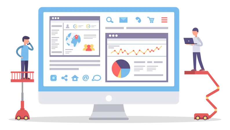 Business data analysis  Illustration