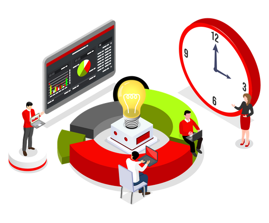 Business data analysis  Illustration