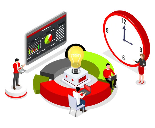 Business data analysis  Illustration