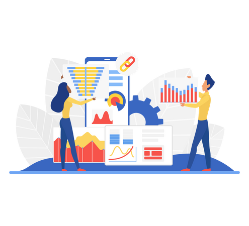 Business data analysis  Illustration