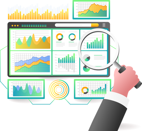 Business data analysis  Illustration