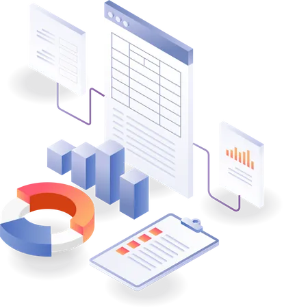 Business data analysis  Illustration