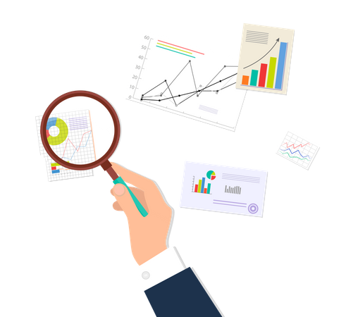 Business data analysis  Illustration