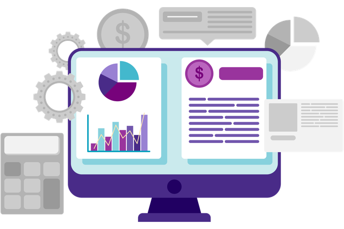 Business data analysis  Illustration