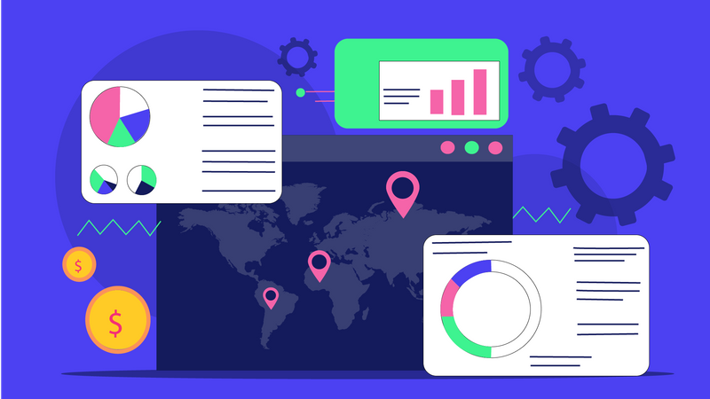 Business data analysis  Illustration