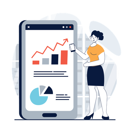 Business data analysis  Illustration