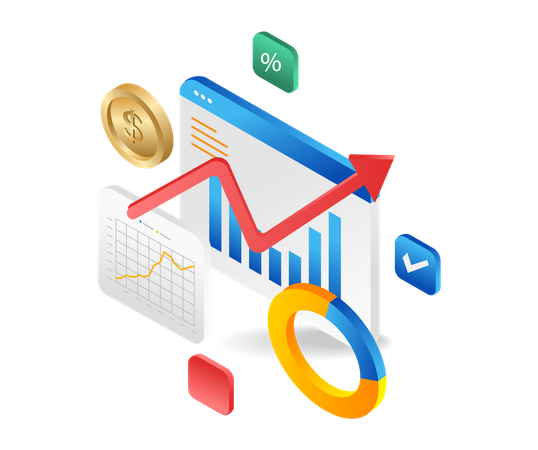 Business data analysis  Illustration