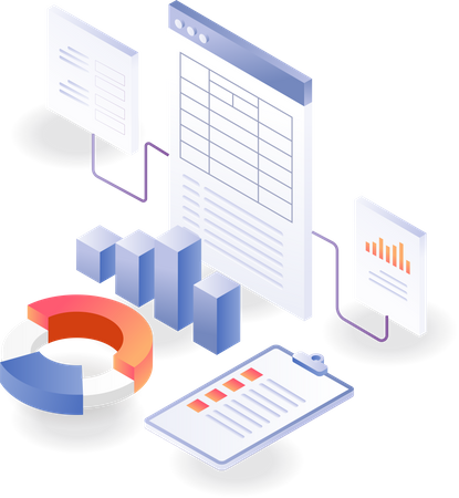 Business data analysis  Illustration