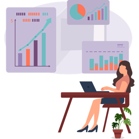 Business data analytics  Illustration  Illustration