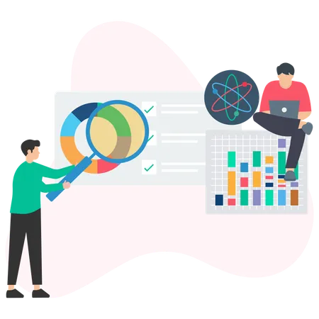 Business Data analyze  Illustration