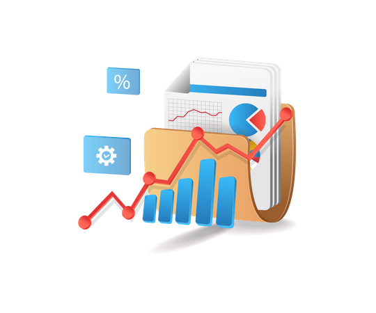 Business Data Development  Illustration