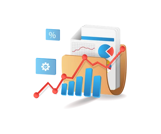 Business Data Development  Illustration