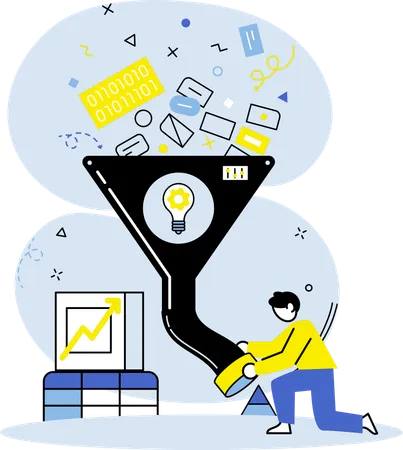 Business Data Filtering  Illustration