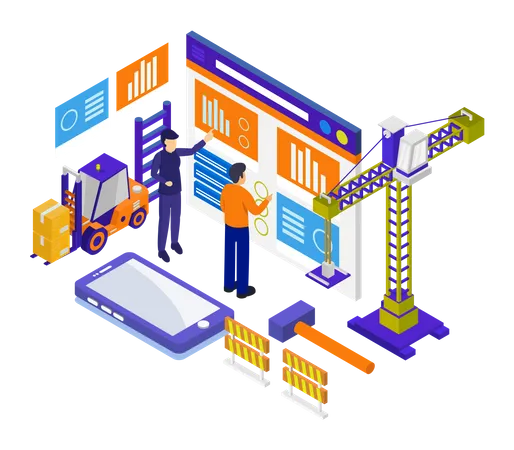 Business Data  Illustration