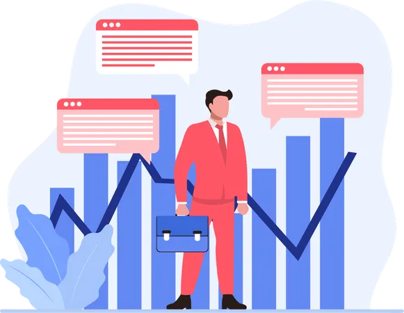 Business Data  Illustration