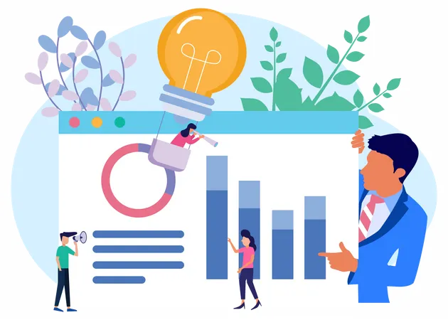 Business data  Illustration