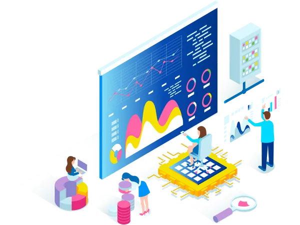 Business Data  Illustration