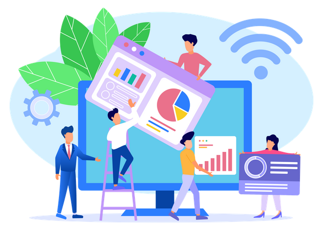 Business Data  Illustration