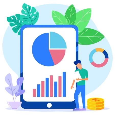 Business Data  Illustration