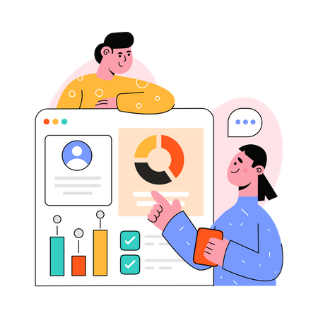 Business data  Illustration