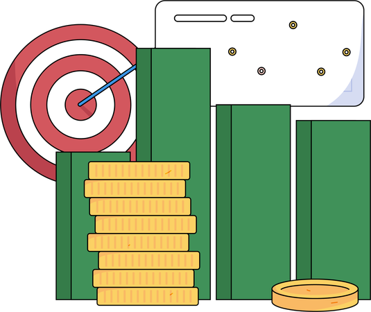 Business data interpretation  Illustration