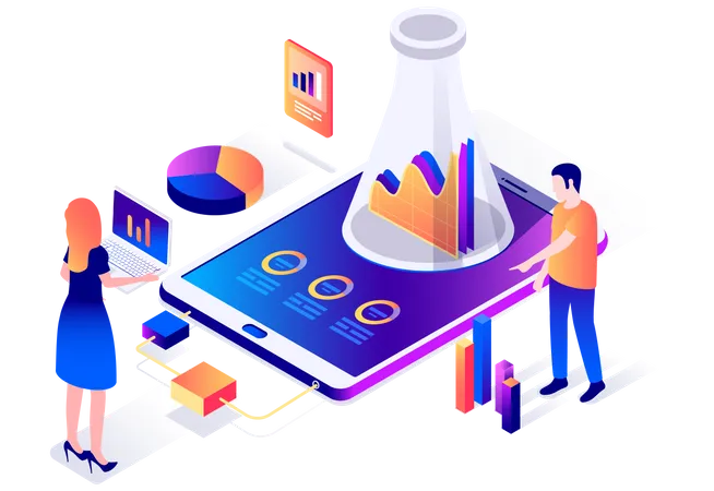 Business Data Research  Illustration