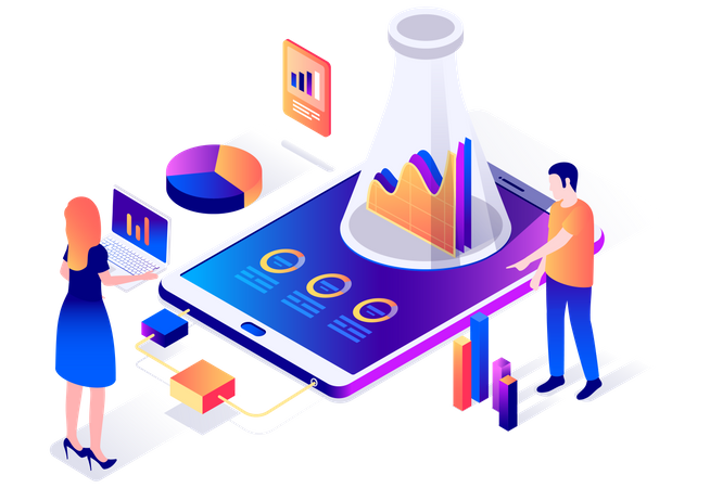 Business Data Research  Illustration