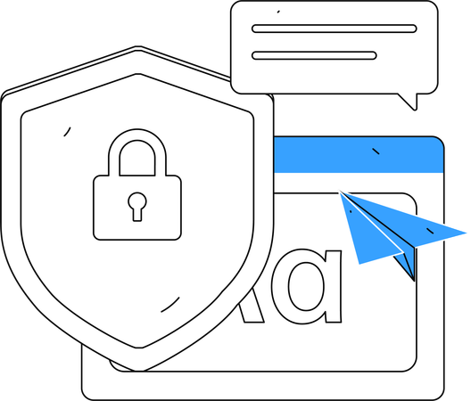 Business data security  Illustration