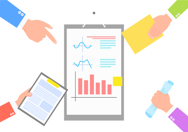 Business Data Statistics  Illustration