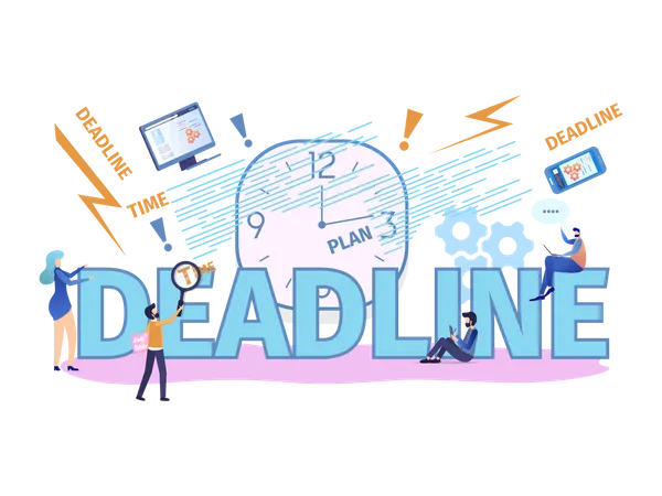Business Deadline Illustration