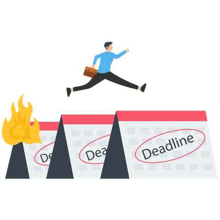 Business deadline  Illustration