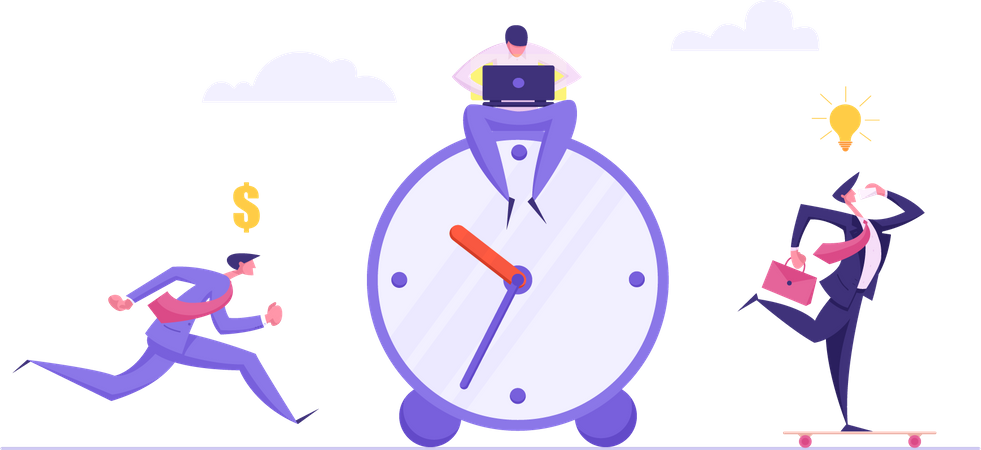 Business Deadline Time Management  Illustration