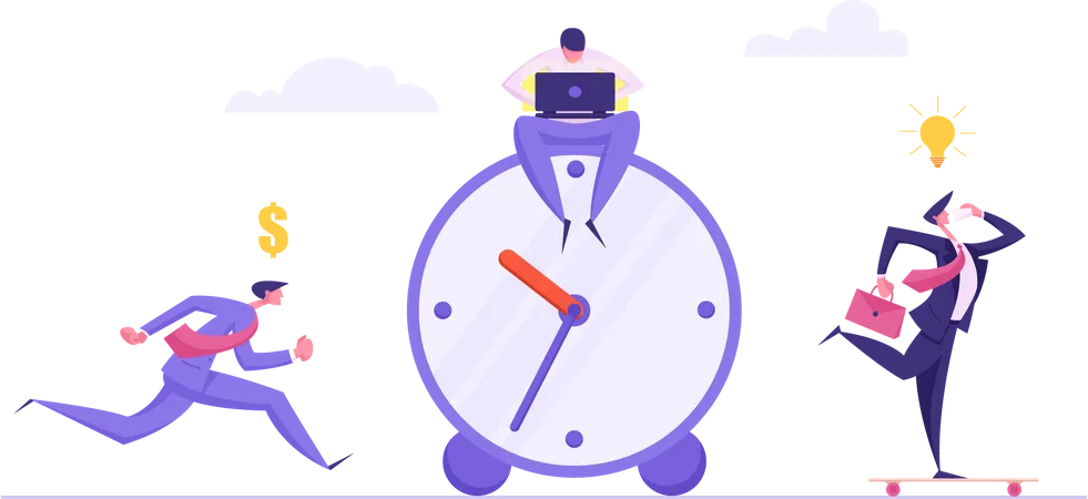 Business Deadline Time Management  Illustration