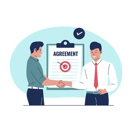 Business Deal And Agreement Vector Concept Illustration