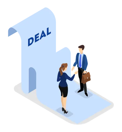 Business deal Illustration