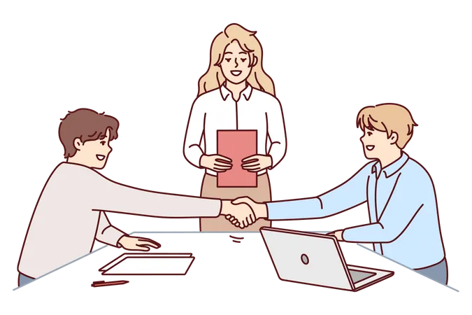 Business deal Illustration