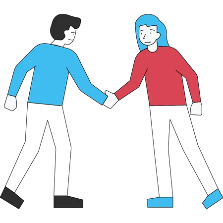 Business deal handshake Illustration