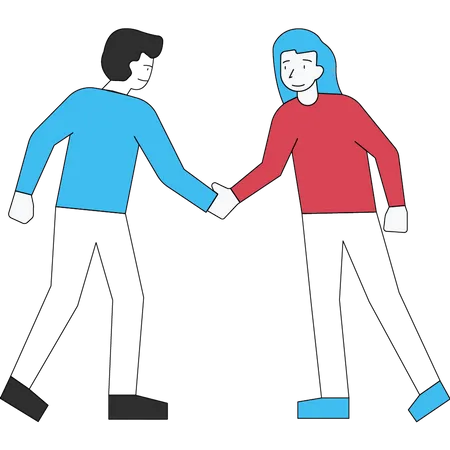 Business deal handshake  Illustration