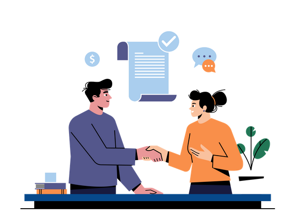 Business Deal  Illustration