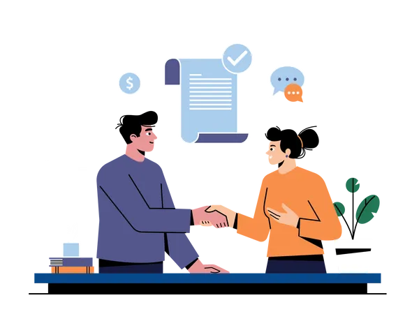 Business Deal  Illustration