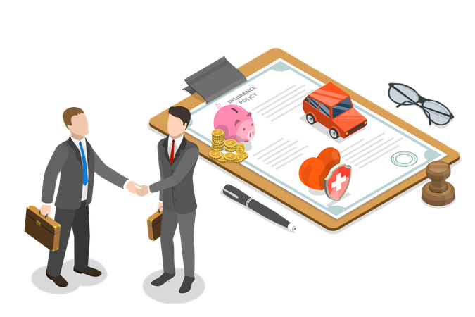 Business deal policy Illustration