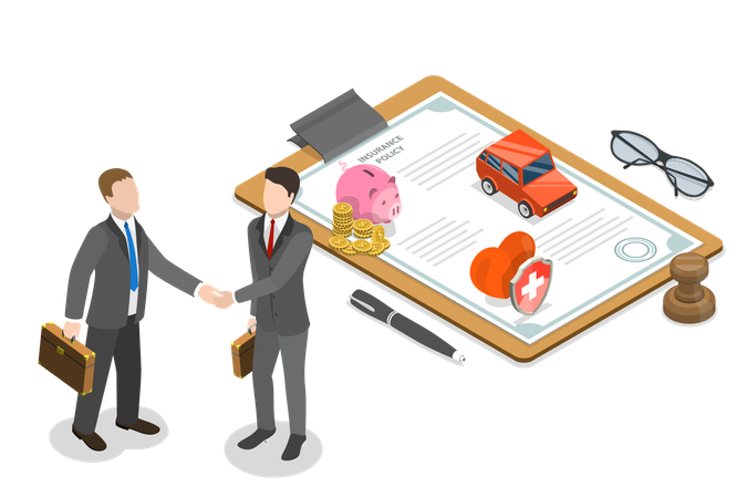 Business deal policy  Illustration