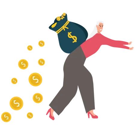 Business debt  Illustration