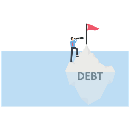 Business Debt  Illustration