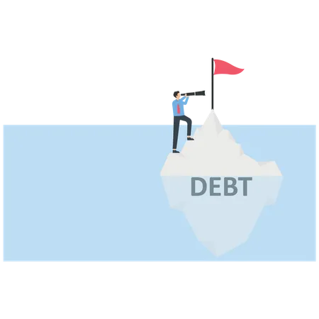 Business Debt  Illustration